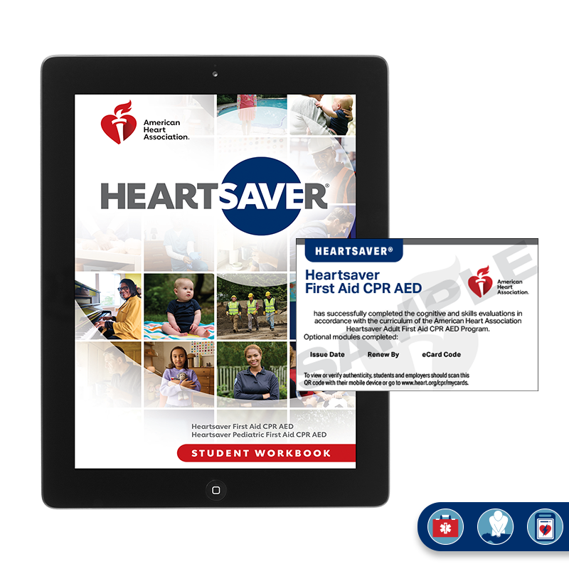 Heartsaver® First Aid CPR AED Digital Bundle (eBook, eCard)