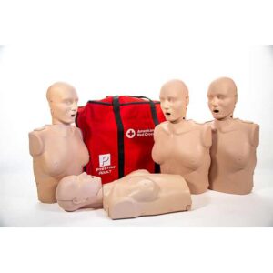 Prestan Professional Adult Female CPR Manikin with CPR Feedback, Tan Skin (4-Pack)