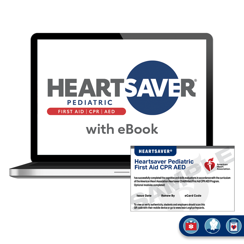 Heartsaver Pediatric First Aid CPR AED eCard bundle